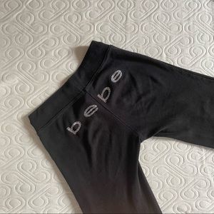 black bebe sweatpants